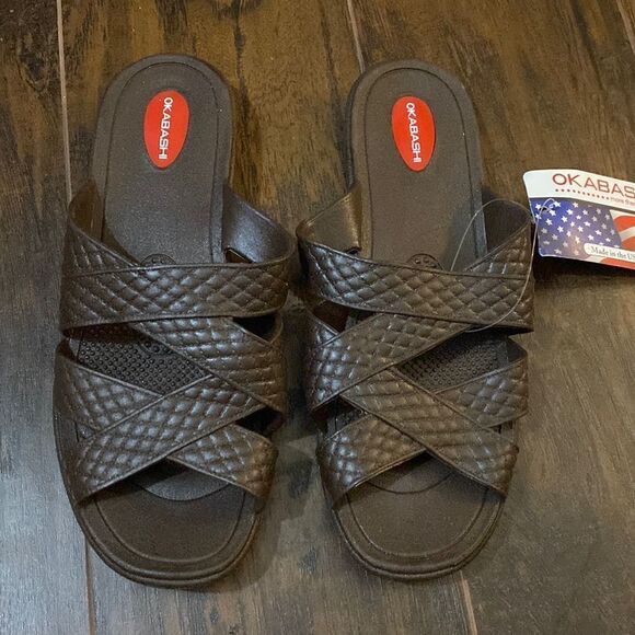 OKABASHI Cross Strap Sandals - Picture 2 of 8